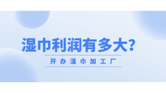 想開辦濕巾加工廠，濕巾利潤(rùn)有多大？