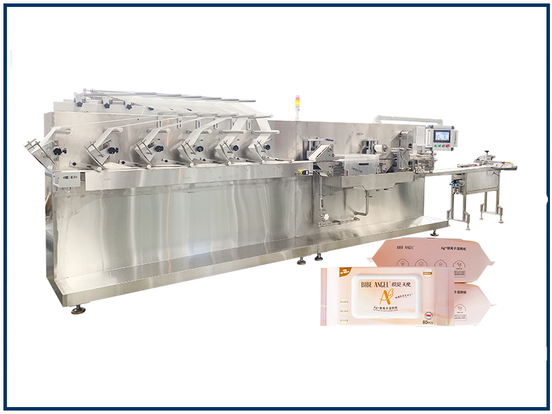 6道半自動濕巾機